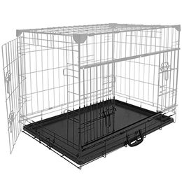 Duvoplus Schublade aus Kunststoff für Ninja-Käfig 122 cm Schwarz – Bild 1 von 1