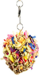 Produktbild von Duvoplus Shreddy Pinata Intelligenzspielzeug für Papageien aus Seegras, Papier und Holz