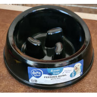 Produktbild von Duvoplus Slow Feeder Anti-Schling-Napf für Hunde aus Melamin Schwarz Größe S 450 ml - 450 ml