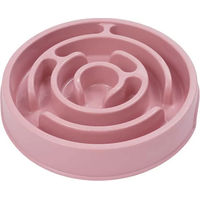 Produktbild von Duvoplus Slow Feeder Anti-Schlinger Fressnapf für Hunde und Katzen aus Kunststoff Rosa Größe M