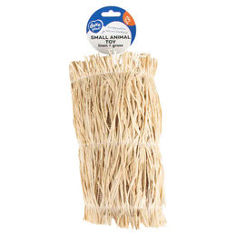 Duvoplus Spieltunnel aus Leinen mit Gras für Kaninchen in Naturbeige – Bild 1 von 2