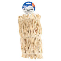 Produktbild von Duvoplus Spieltunnel aus Leinen mit Gras für Kaninchen in Naturbeige