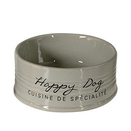 Duvoplus Stone Happy Hundefressnapf aus glasierter Keramik Grau 1000 ml - 1000 ml – Bild 1 von 2