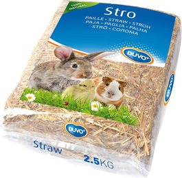 Duvoplus Stroh Nagerstreu für Kaninchen und Hühner 2,5 kg - 2,5 kg – Bild 1 von 4