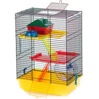 Produktbild von Duvoplus Teddy 2 Nagetierkäfig für Hamster und Mäuse bunt aus Draht