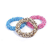 Produktbild von Duvoplus Tug Seil Spielzeug aus Baumwolle für Vögel bunt 19 cm - 19 cm