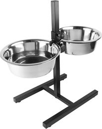 Produktbild von Duvoplus Twin Feeder Erhöhter Napf mit Edelstahl Schüsseln XL