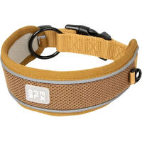 Produktbild von Duvoplus Ultimate Fit Control Classic Hundehalsband aus Neopren Gelb Braun Größe M wasserabweisend