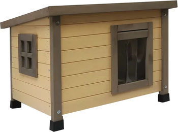 Duvoplus Woodland Hühnerstall Ranch Country aus Holz in Braun und Beige 198 x 76 x 122 cm – Bild 1 von 3