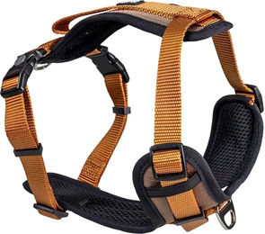 Produktbild von Duvoplus Y Fashion Hundegeschirr aus Nylon in Braun oder Orange Größe L
