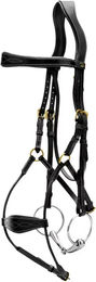 Produktbild von Dy'on Anatomisch hybride Reittrense Full aus Leder Schwarz