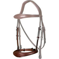 Produktbild von Dy'on Anatomischer Leder-Nasenriemen für Ponys in Braun ohne Bart