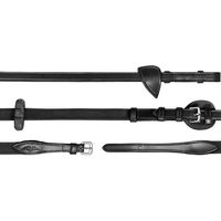 Produktbild von Dy'on Anfängerzügel aus Leder für Ponys in Schwarz verstellbar