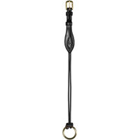Produktbild von Dy'on Backenstücke für Aufziehtrense Warmblut aus Nylon in Schwarz und Beige - 30 cm