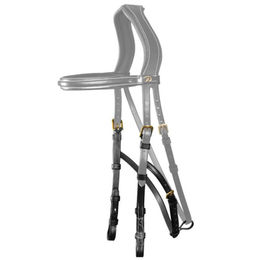 Produktbild von Dy'on Backenstücke für Hackamore aus Leder in Braun oder Schwarz
