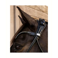Produktbild von Dy´on Black Cob Kombinierte Trense ComfoHead aus Leder in Schwarz für Vollblut