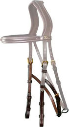 Produktbild von Dy'on Bügel für Hackamore aus Leder in Braun