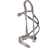 Produktbild von Dy'on Crosspull Riemen D-Motion aus Leder für Warmblut in Braun und Grau