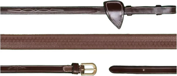 Produktbild von Dy'on D-Collection Gummizügel für Warmblut Pferde Braun 16mm