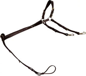 Dy'on DCollection Vorderzeug Bridge Jagdhalsband für Pferde aus Leder – Bild 1 von 2