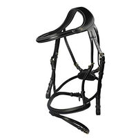 Produktbild von Dy'on Difference English Trense mit kombiniertem Nasenriemen für Warmblut in Schwarz