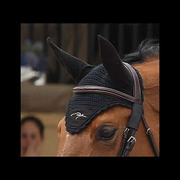 Produktbild von Dy'on Fliegenmütze für Warmblut in Schwarz aus Stoff