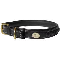 Produktbild von Dy'on Geflochtenes Hundehalsband aus Kunstleder Schwarz XS