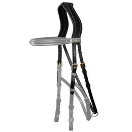 Produktbild von Dy'on Genickstück Hackamore aus Leder in Schwarz
