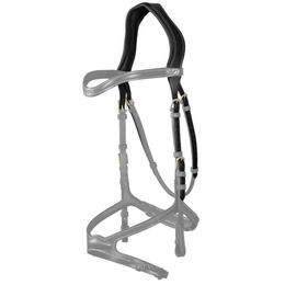 Produktbild von Dy'on Genickstück X-Fit anatomisch aus Leder für Pferde
