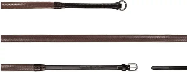 Produktbild von Dy'on Gogue Zügel für Pferde aus Gummi in Braun Full