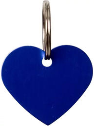Produktbild von Dy'on Gravurmedaille in Herzform Blau Größe S