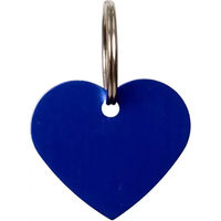 Produktbild von Dy'on Gravurmedaille in Herzform Blau Größe S