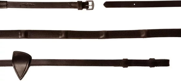 Produktbild von Dy'on Gummi-Pferdezügel 1/2 mit 7 integrierten Stoppern in Braun