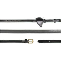 Produktbild von Dy'on Gummizügel für Warmblut Pferde Schwarz 13 mm
