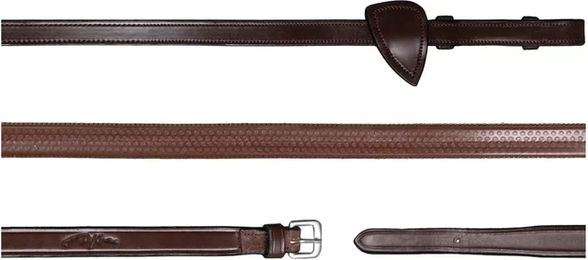 Dy'on Gummizügel New English Collection Braun für Cob und Vollblut – Bild 1 von 4