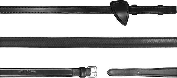 Dy'on Gummizügel New English Collection Schwarz für Vollblut/VB – Bild 1 von 4