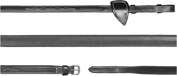 Dy'on Gummizügel US Collection für Pferde Schwarz 16mm – Bild 1 von 2