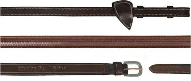 Dy'on Gummizügel Working Collection für Warmblut Pferde Braun 1/2 Zoll – Bild 1 von 5