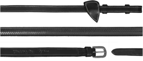 Dy'on Gummizügel Working Collection für Warmblut Pferde Schwarz 13mm – Bild 1 von 3
