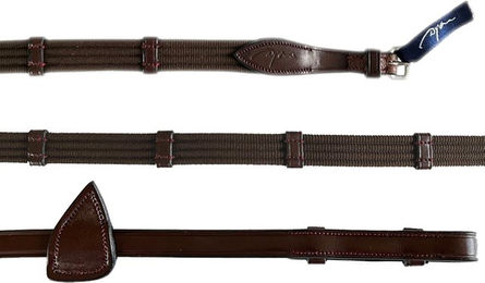 Dy'on Gurtzügel New English Collection aus Leder für Vollblut in Braun – Bild 1 von 4