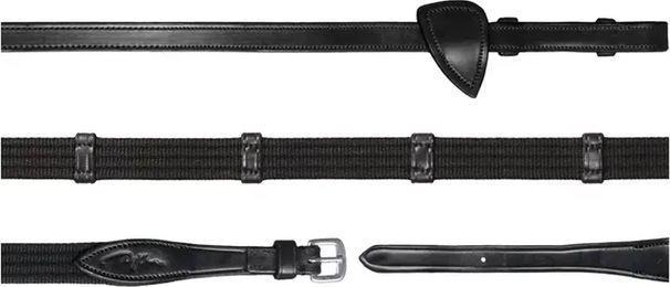 Dy'on Gurtzügel New English Collection aus Leder und Stoff für Pferde – Bild 1 von 3
