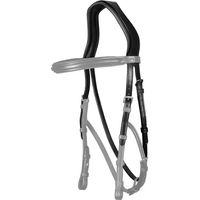 Produktbild von Dy'on Hackamore Kopfstück für Pferde aus Kunstleder in Schwarz Größe S