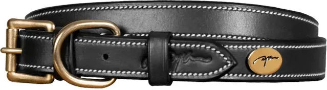 Produktbild von Dy'on Hundehalsband aus Leder in Schwarz Größe L