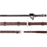Produktbild von Dy'on Hunter 5/8 Hanfhalfter für Pferde aus Leder in Braun mit 7 Halterungen ohne Stopper