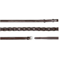 Produktbild von Dy'on Hunter Collection Pferdezügel aus geflochtenem Leder Braun 13mm