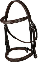 Dy'on Hunter Collection Trense aus Leder in Braun für Vollblut – Bild 1 von 2