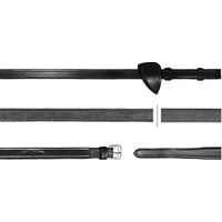Produktbild von Dy'on Hunter Jagdzügel aus Leder für Vollblut in Schwarz
