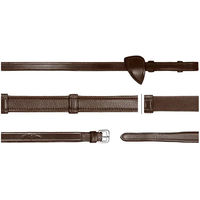 Produktbild von Dy'on Hunter Lederzügel aus Leder mit 7 Zügelstangen für Warmblut in Braun