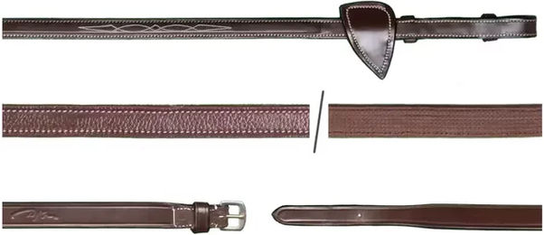Produktbild von Dy'on Hunter US Collection Zügel für Pferde aus Kunstleder in Braun 1/2 Zoll