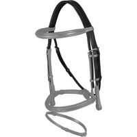 Produktbild von Dy'on Kopfstütze Reiten aus Leder mit abnehmbarem Unterbrustband Schwarz